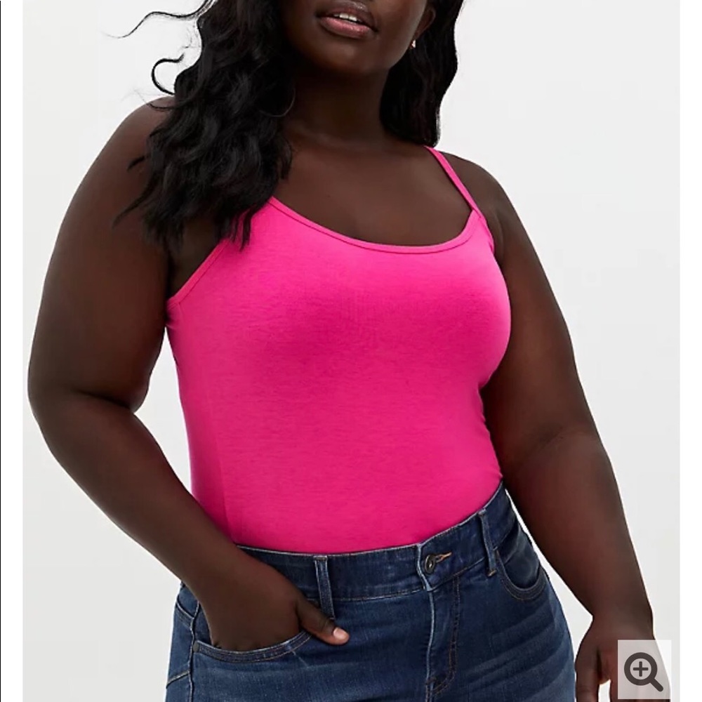 Torrid size 4 Scoop Neck Foxy Cami Hot Pink